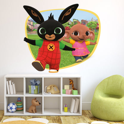 Bing Wall Sticker - Bing and Sula Stepping Out Wall Decal