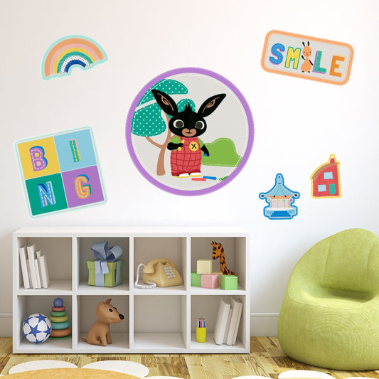 Bing Wall Sticker Messy Play Badges
