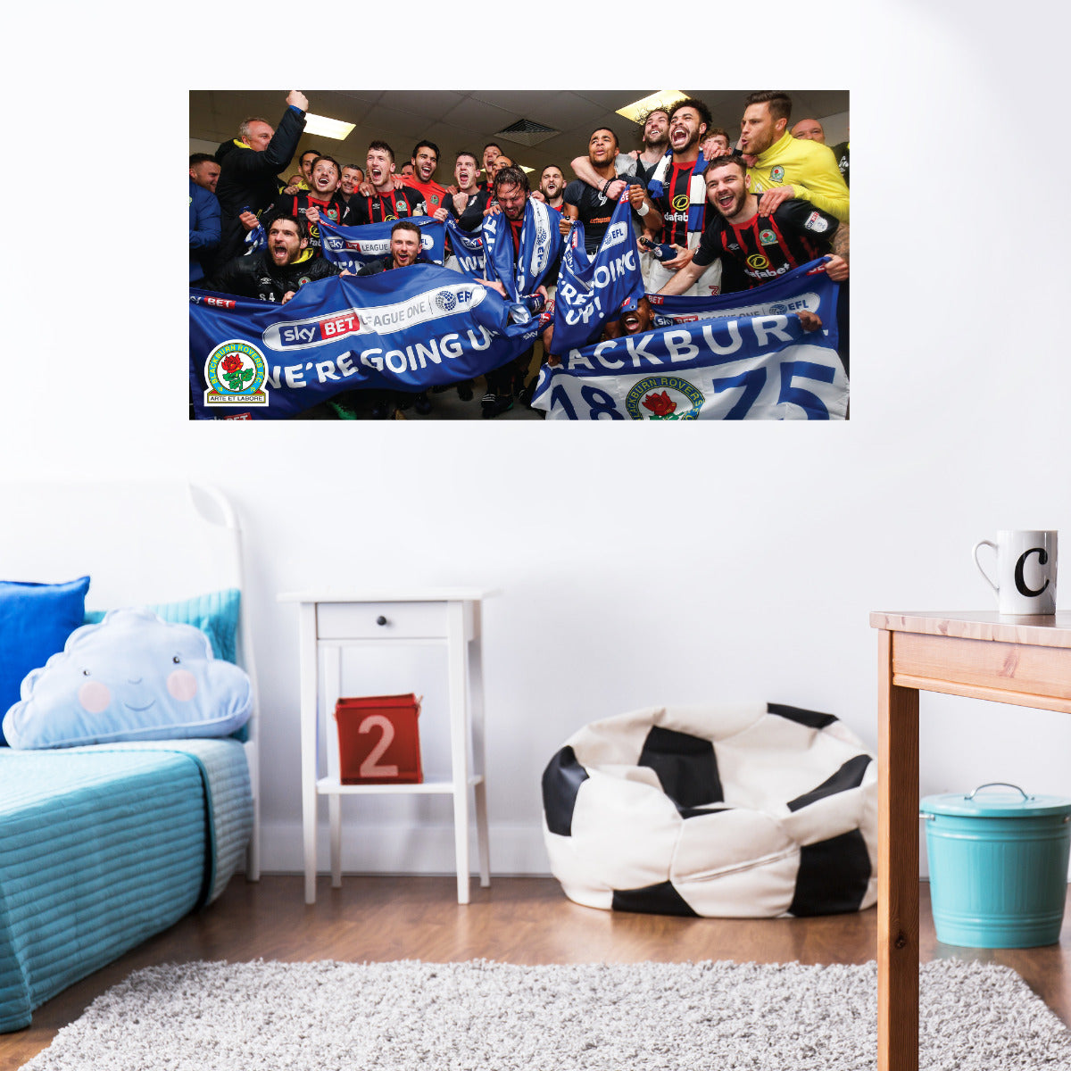 Blackburn Rovers Promotion Celebrations Wall Sticker