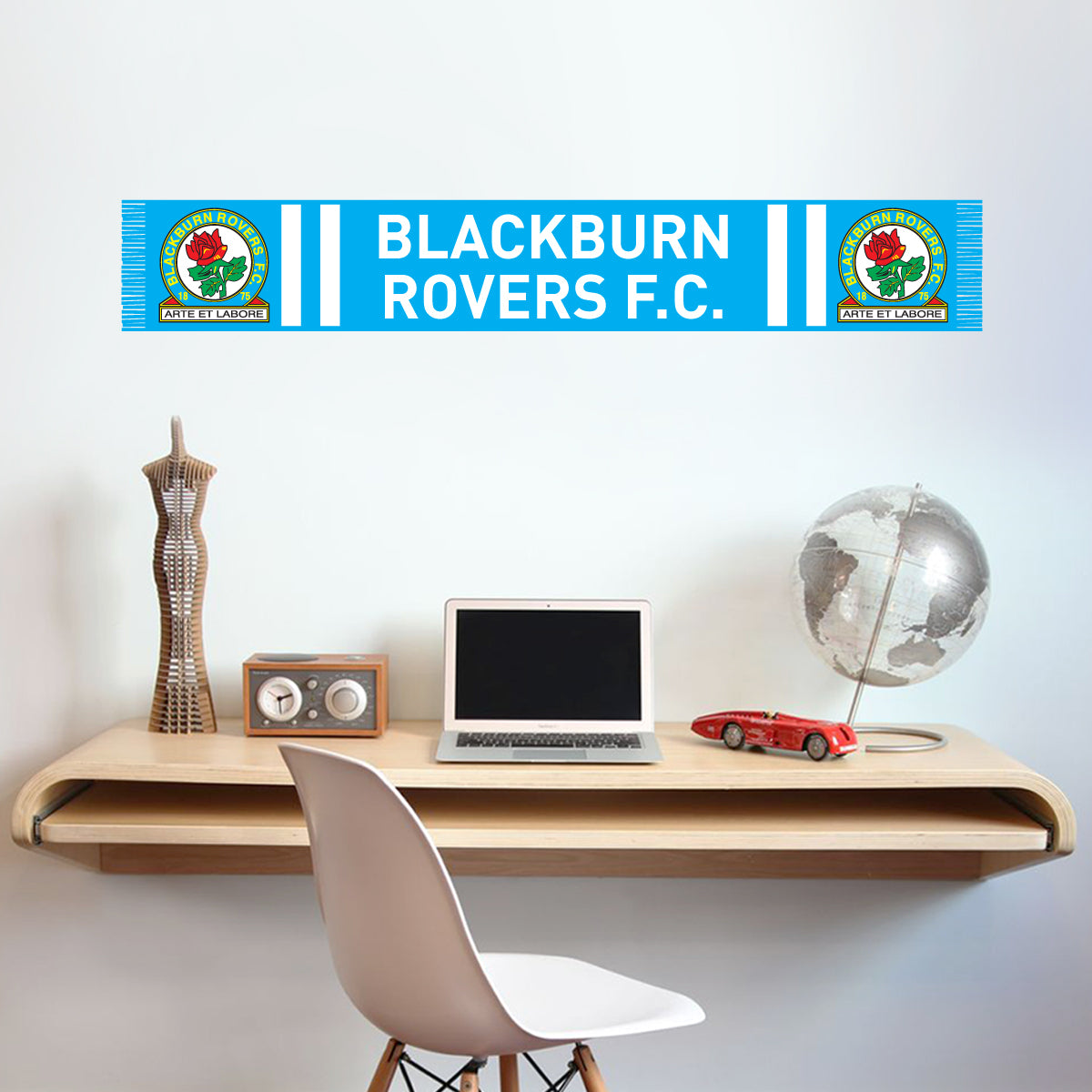 Blackburn Rovers Bar Scarf Wall Sticker 