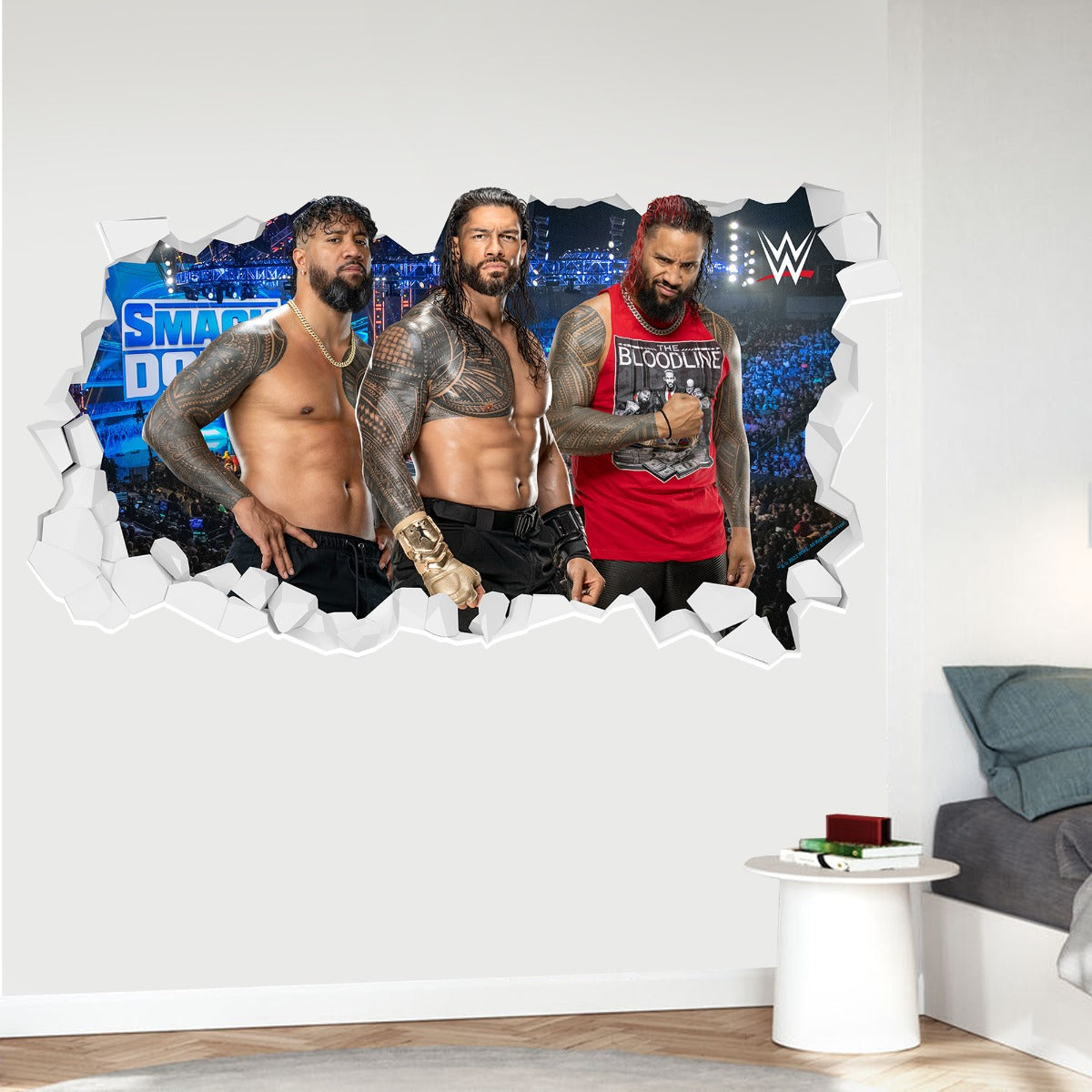 WWE - Bloodline Broken Wall Sticker