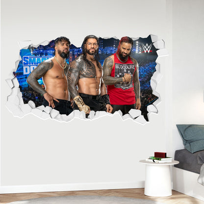 WWE - Bloodline Broken Wall Sticker