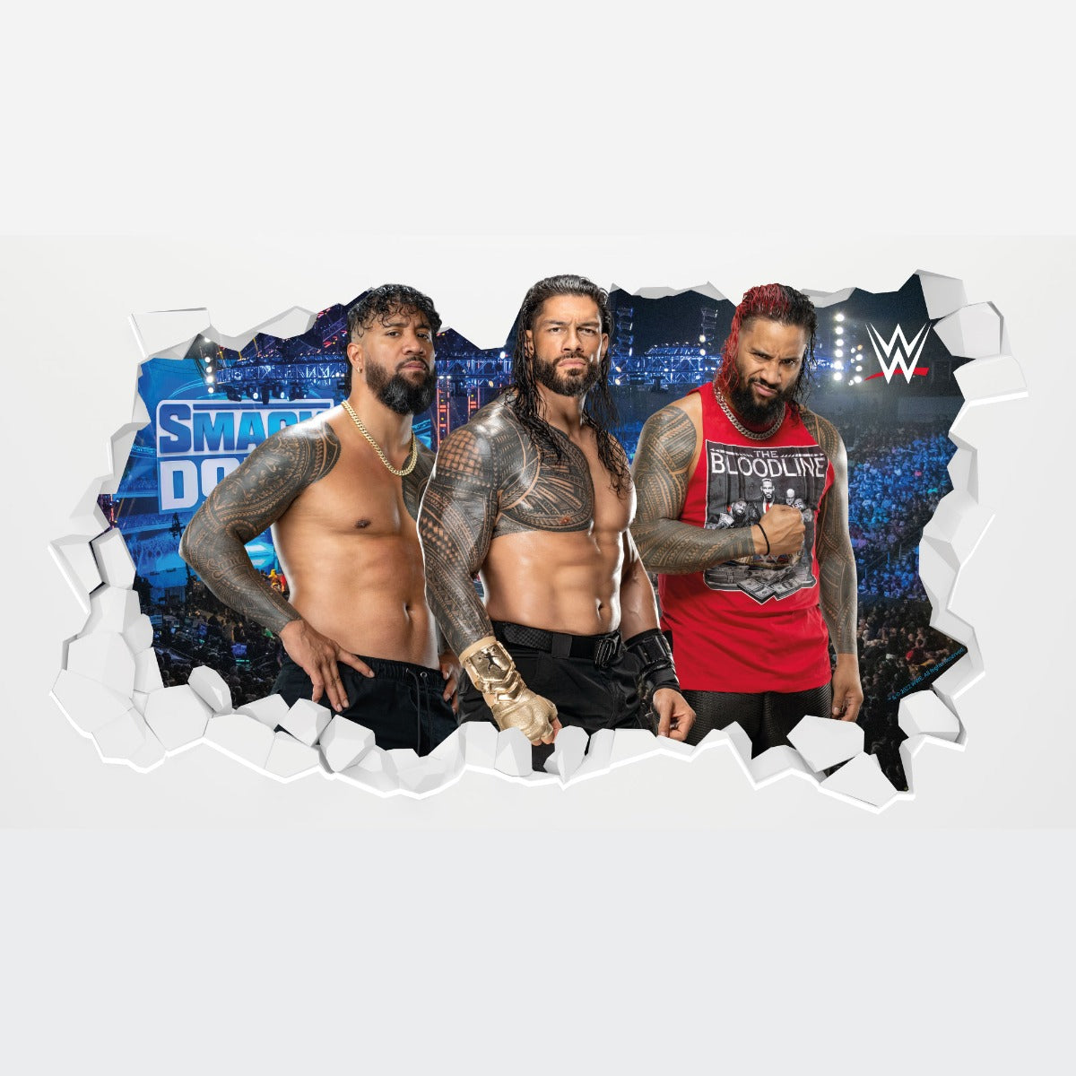WWE - Bloodline Broken Wall Sticker