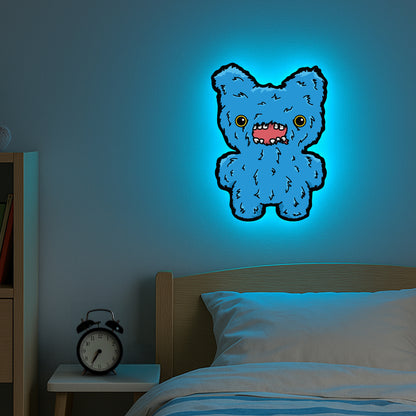 Fuggler Blue Screech LED Backlit Wallpop