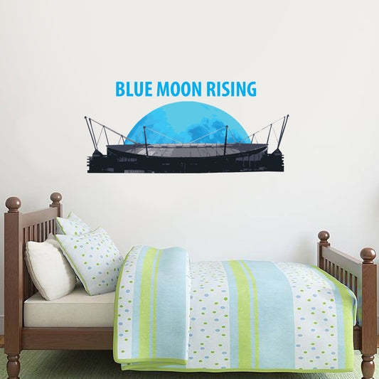 Manchester City Blue Moon Rising Wall Sticker 