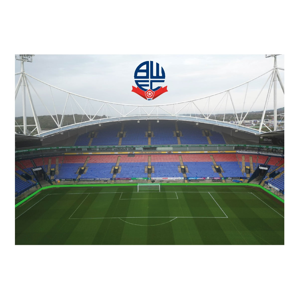 Bolton Wanderers FC Stadium Day Time Print Poster