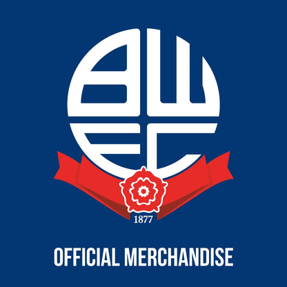 Bolton Wanderers FC Crest Blue Background Print Poster