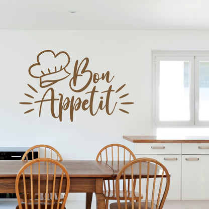 Kitchen Wall Sticker - Bon Appetit Handwritten