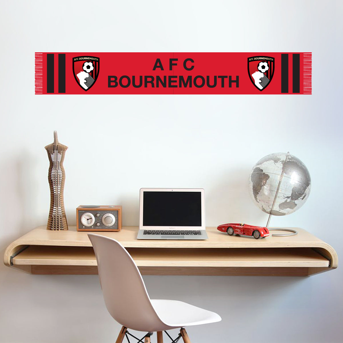 AFC Bournemouth Bar Scarf Wall Sticker
