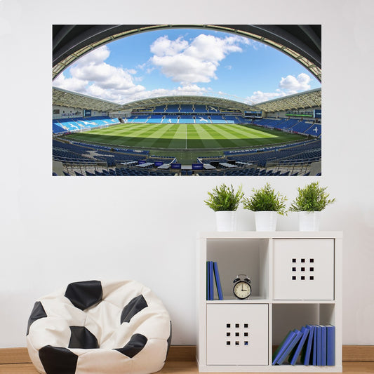 Brighton & Hove Albion FC - Day Time Stadium Wall Sticker + BHAFC Decal Set