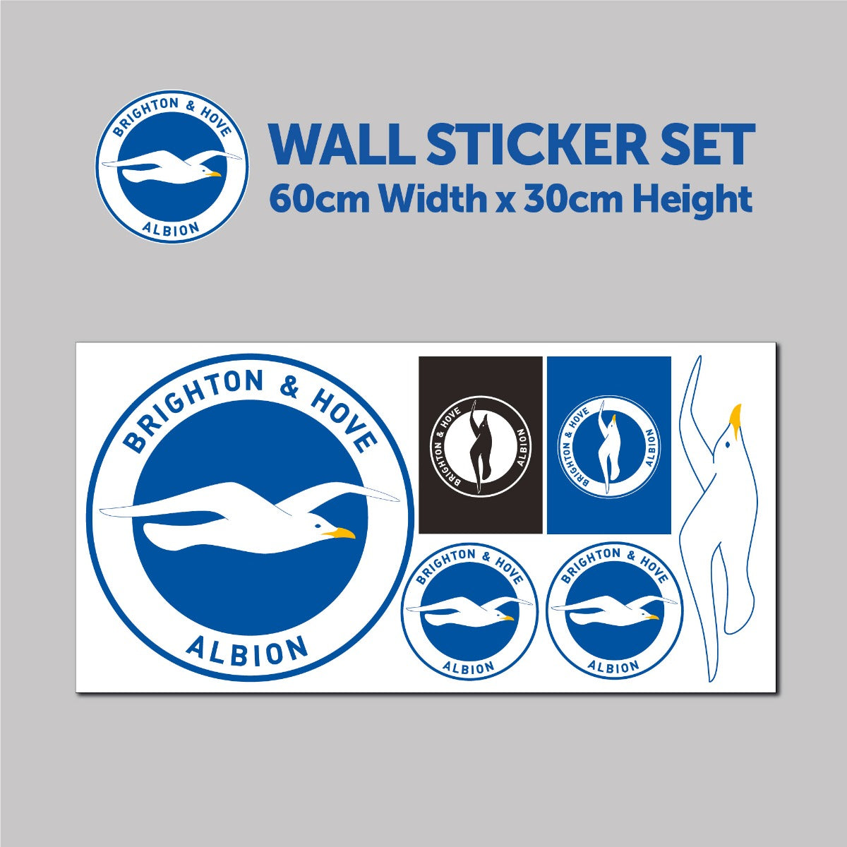 Brighton and Hove Albion FC Amex Stadium Day Time Smashed Wall Sticker