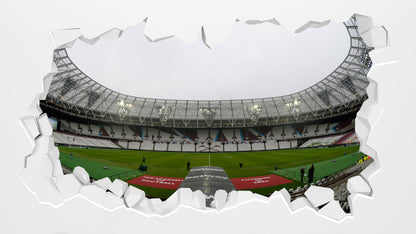 West Ham United Football Club - Smashed London Stadium Wall Mural 2