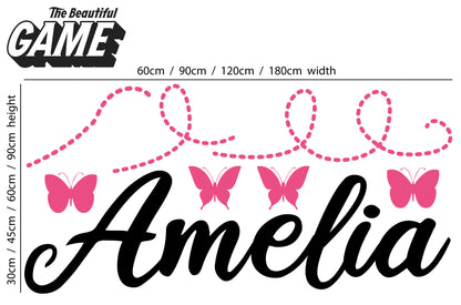 Butterfly Trails Personalised Wall Sticker