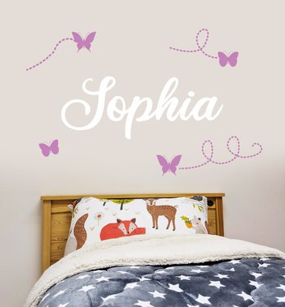 Butterfly Trails Personalised Wall Sticker