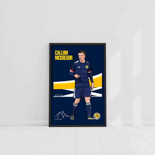 Scotland National Team - Callum McGregor Print