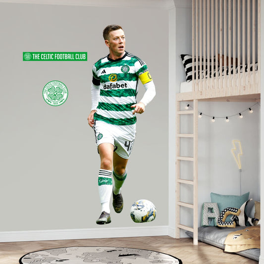 Celtic FC Wall Sticker - McGregor 23/24 Action Player Wall Decal Football Art