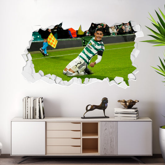 Celtic FC Wall Sticker - Palma Celebration Broken Wall Decal