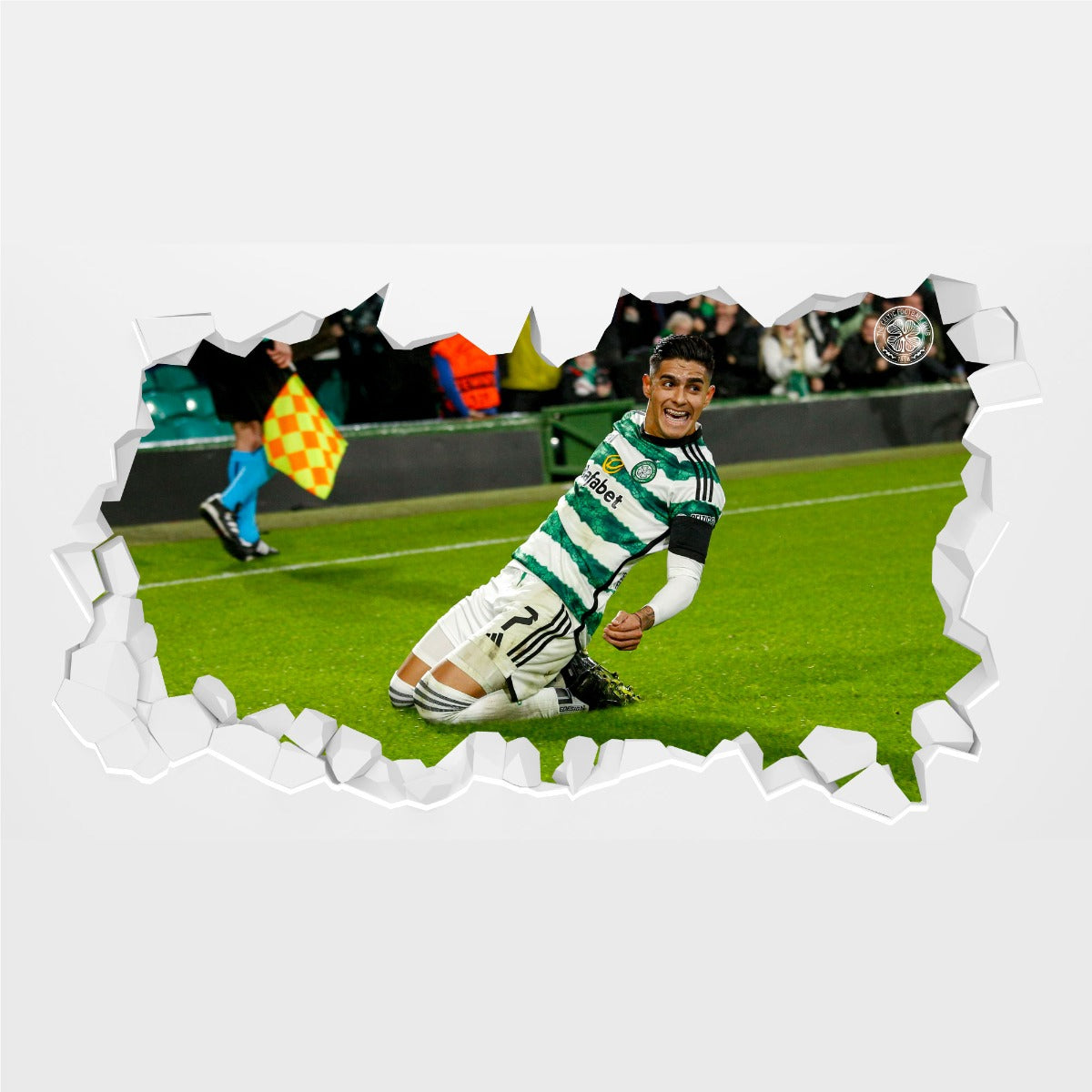 Celtic FC Wall Sticker - Palma Celebration Broken Wall Decal