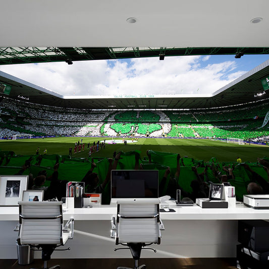 Celtic FC Wall Mural - Inside Stadium Flag Day Full Wall Mural