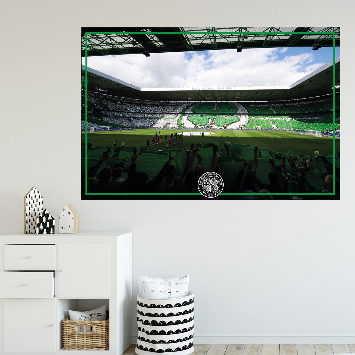 Sticker Fc Ground Celtic FC Wall Sticker - Inside Stadium Flag Day Wall Decal Football ...
