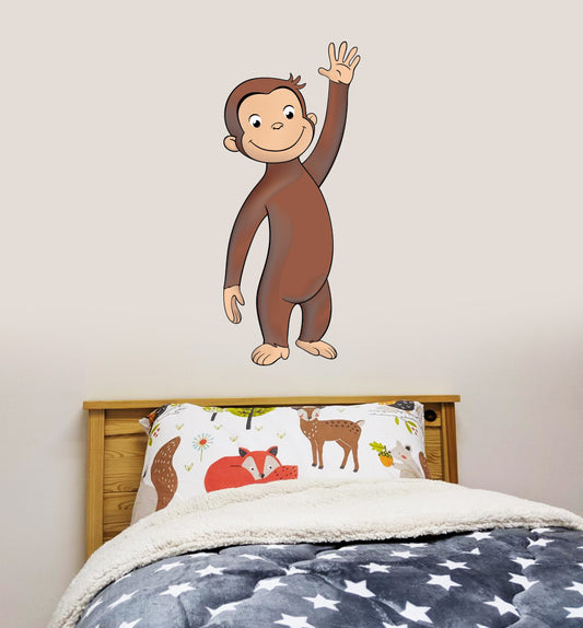 Curious George George Waving Wall Sticker