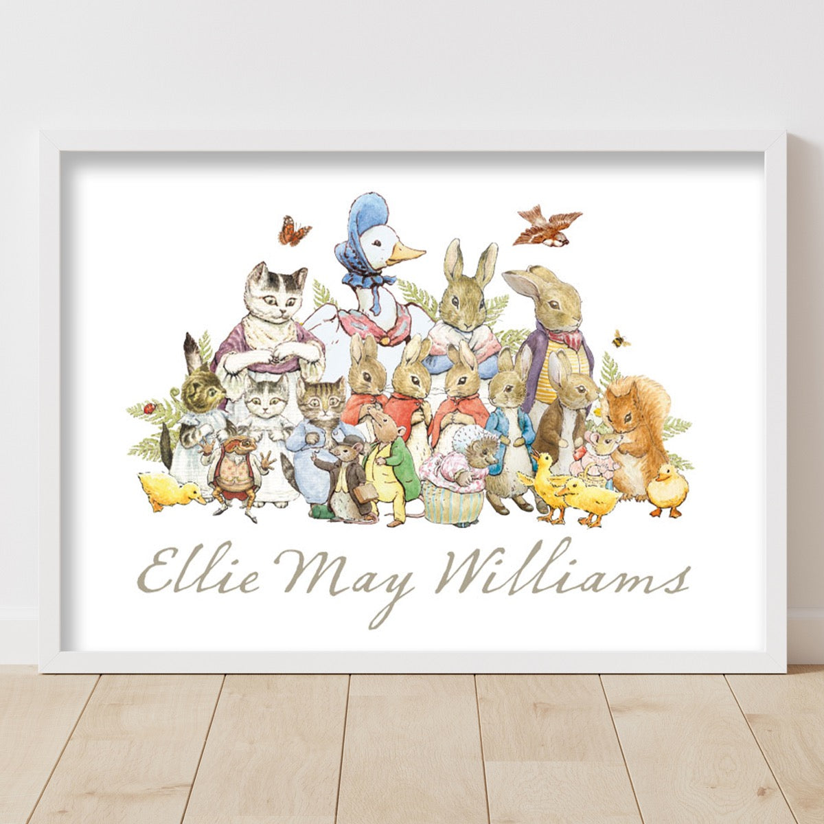 Peter Rabbit Print - Character Group and Personalised Name – www.themed ...