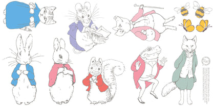 Peter Rabbit Beatrix Potter Characters Wall Sticker Set
