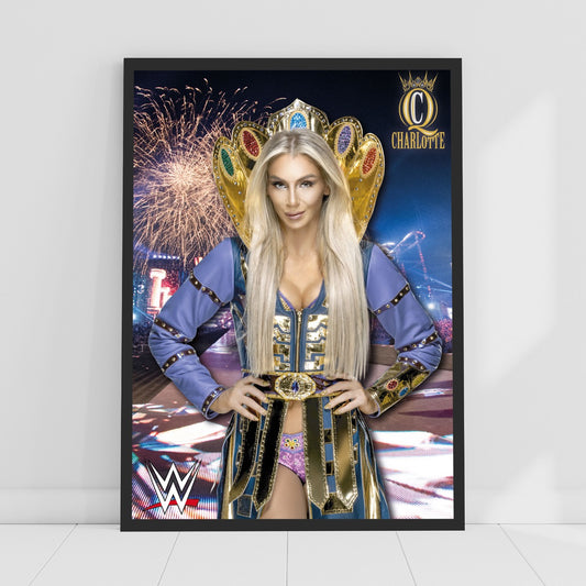 WWE Print - Charlotte Flair Arena Graphic Poster