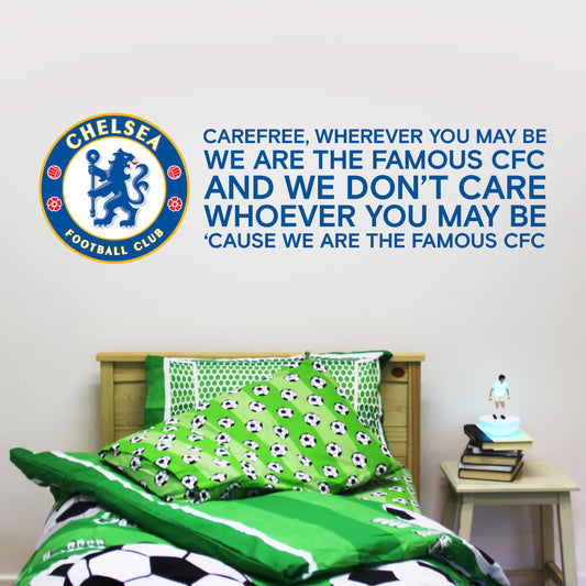 Chelsea Crest Care Free Song Wall Mural Sticker