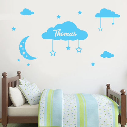 Clouds Personalised Wall Sticker