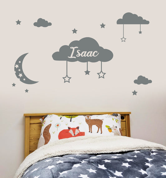 Clouds Personalised Wall Sticker