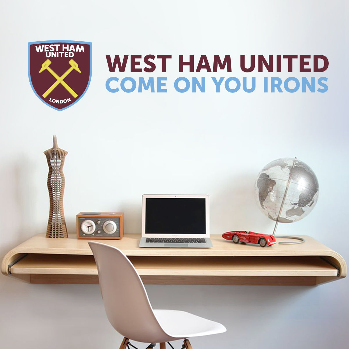 West Ham United Crest COYI Design Wall Sticker