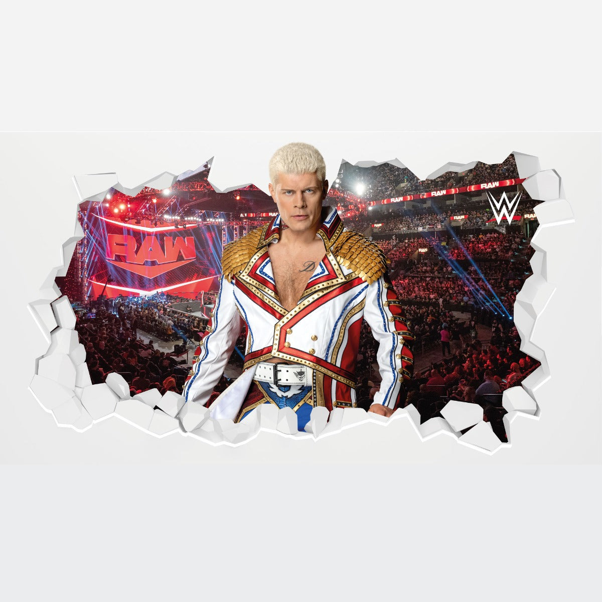 WWE - Cody Rhodes Broken Wall Sticker