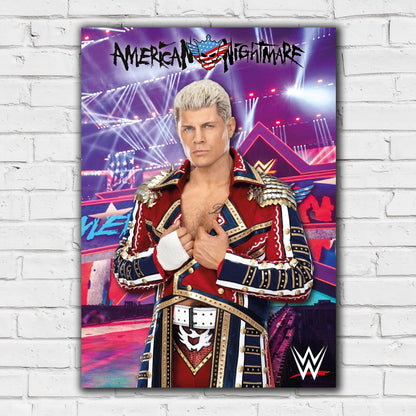 WWE Print - Cody Rhodes Crowd Poster