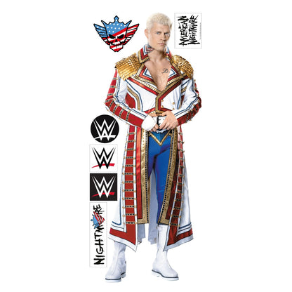 WWE - Cody Rhodes Wrestler Wall Sticker + Bonus Wall Decal Set