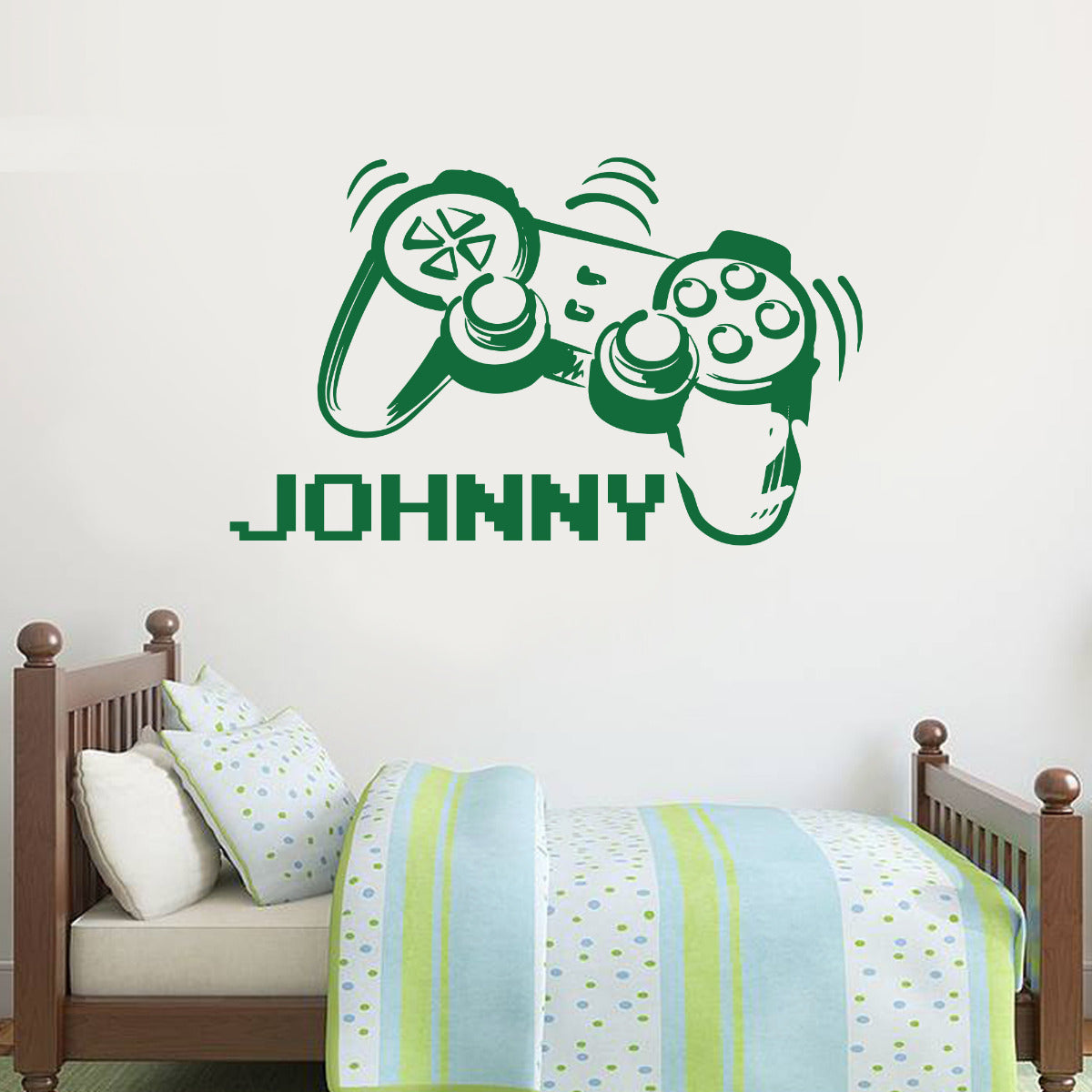 Gaming Controller Personalised Name Wall Sticker