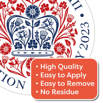 King Charles Coronation Emblem Wall Sticker