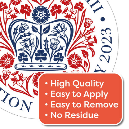 King Charles Coronation Emblem Window Sticker