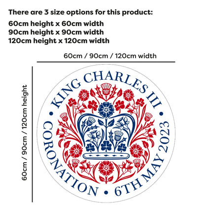 King Charles Coronation Emblem Wall Sticker
