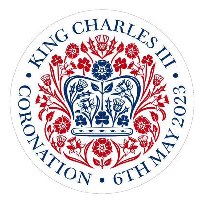 King Charles Coronation Emblem Wall Sticker