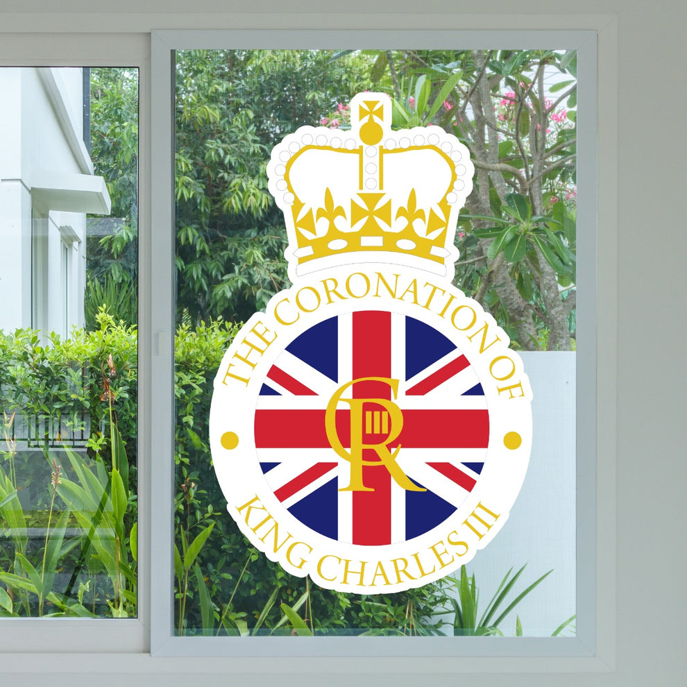 King Charles Coronation Window Sticker – www.themed.co.uk