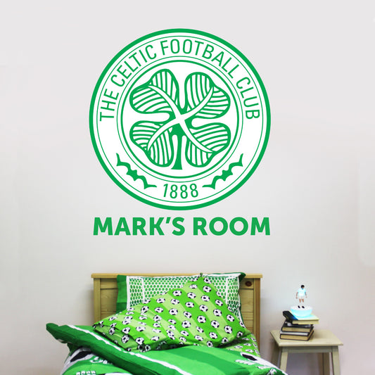Celtic Personalised Crest Name Wall Sticker