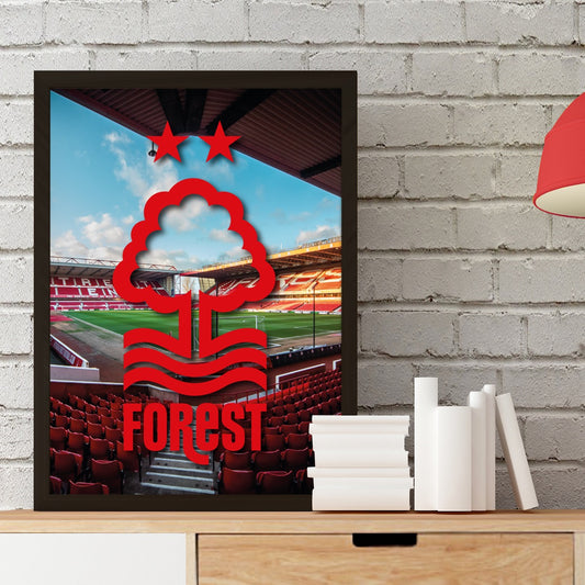 Nottingham Forest FC Print - Red Crest