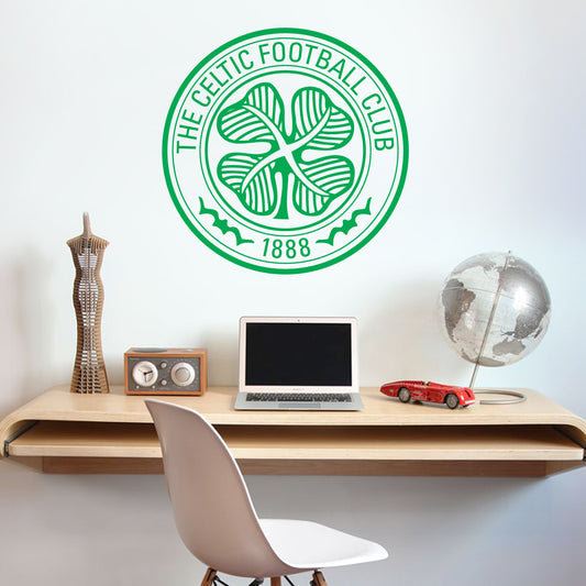 Celtic Crest Wall Sticker Official Merchandise Football
