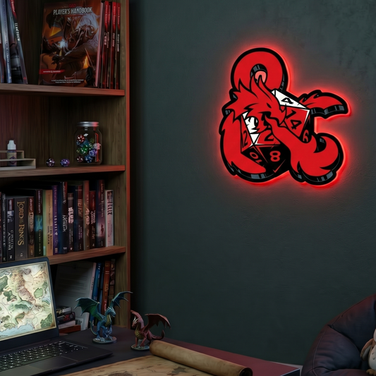 Dungeons & Dragons Ampersand LED Backlit Wallpop