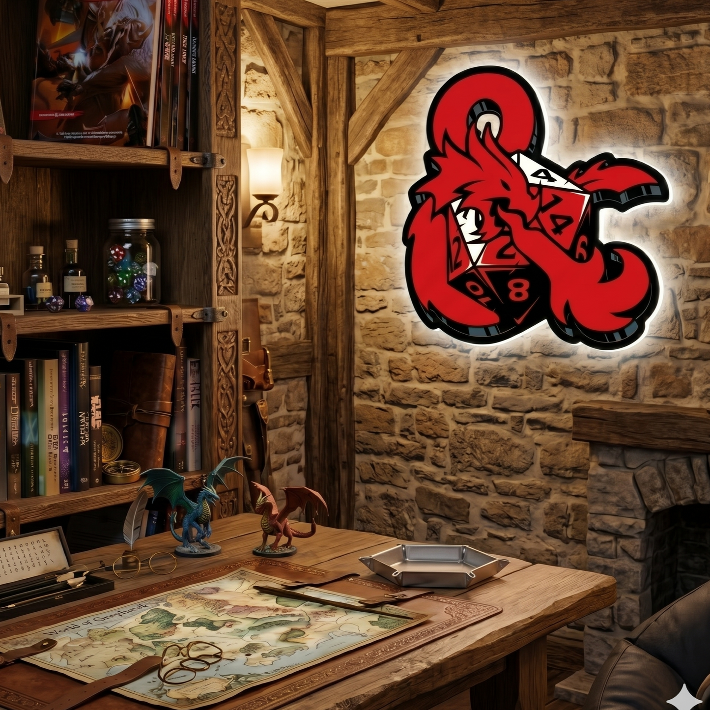 Dungeons & Dragons Ampersand LED Backlit Wallpop