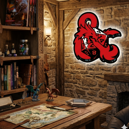 Dungeons & Dragons Ampersand LED Backlit Wallpop