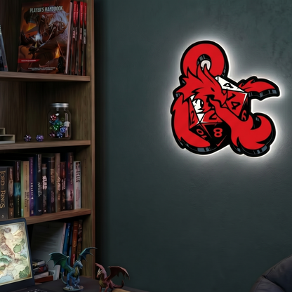 Dungeons & Dragons Ampersand LED Backlit Wallpop