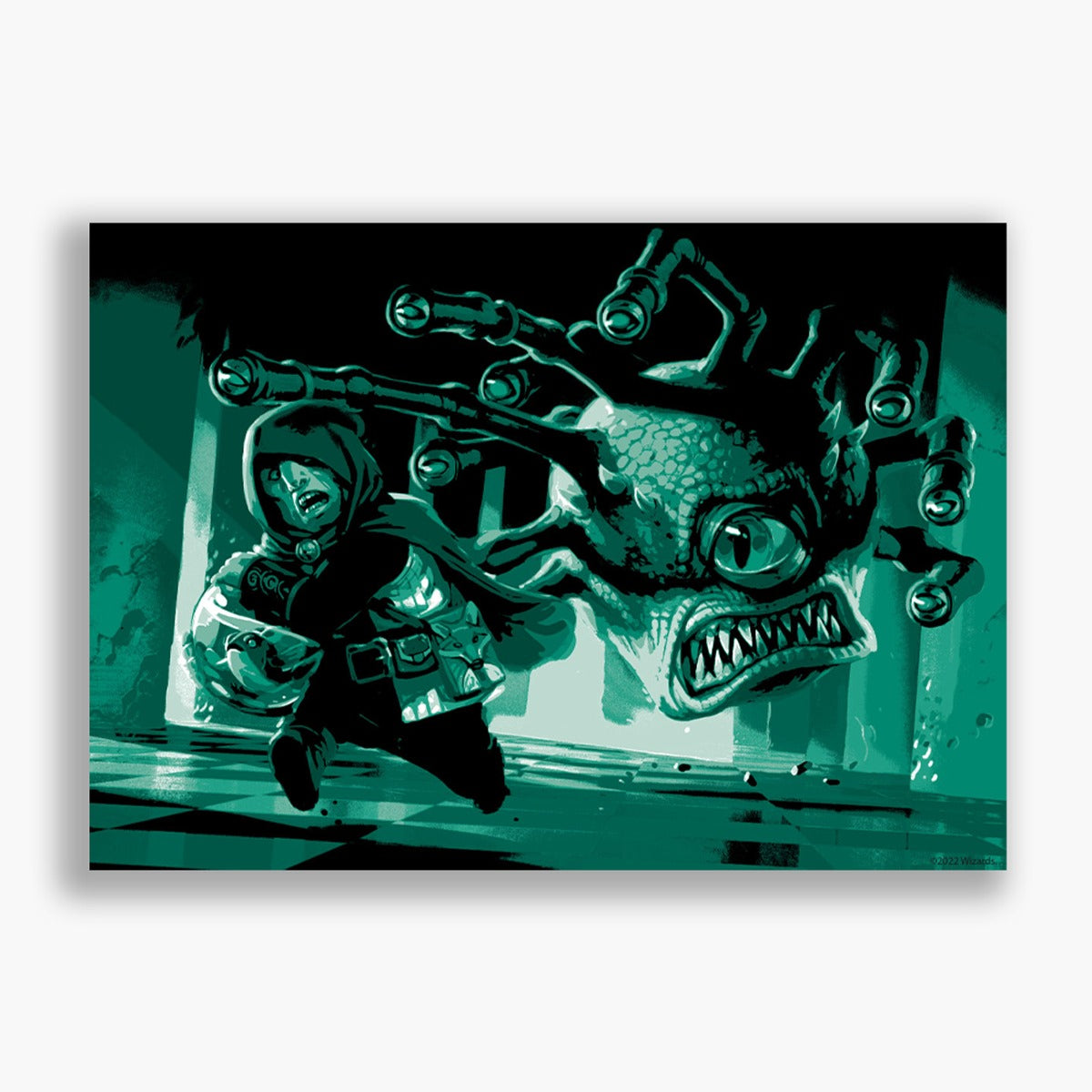 Dungeons & Dragons Print - Beholder Coloured Graphic Wall Art