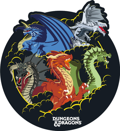 Dungeons & Dragons - Dragon Group Circle Wall Sticker